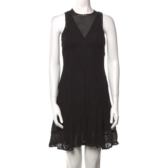 AllSaints Eleanor Stud Dress, Black, XS